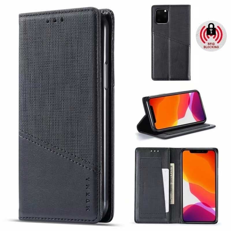 iPhone 13 Mini Elegant Fodral i PU-Läder med RFID Block