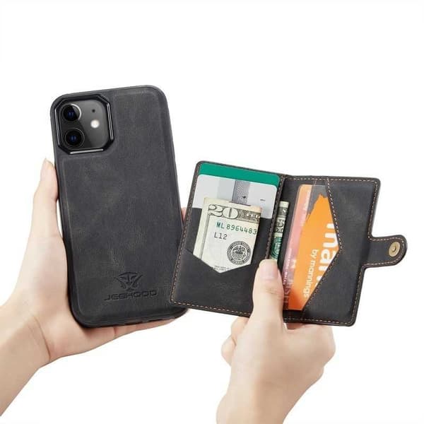 iPhone 13 Mini stødsikker etui med magnetisk kortholder JeeHood