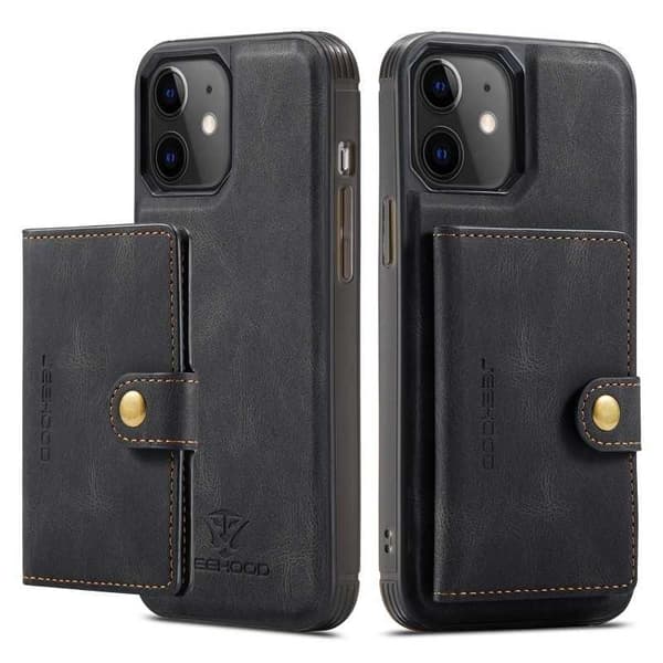 iPhone 13 Mini stødsikker etui med magnetisk kortholder JeeHood