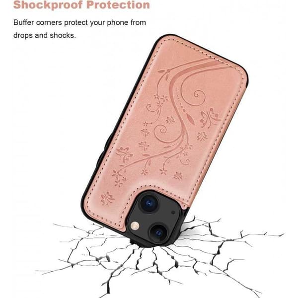 iPhone 13 Mini Stöttåligt Skal Korthållare 3-FACK Flippr V2