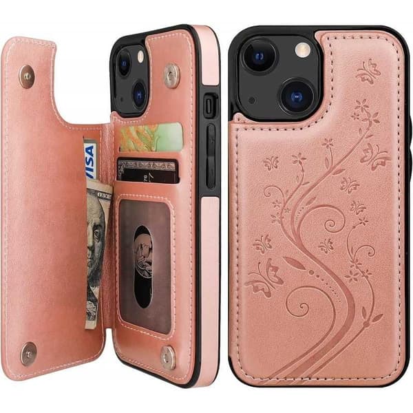 iPhone 13 Mini Stöttåligt Skal Korthållare 3-FACK Flippr V2