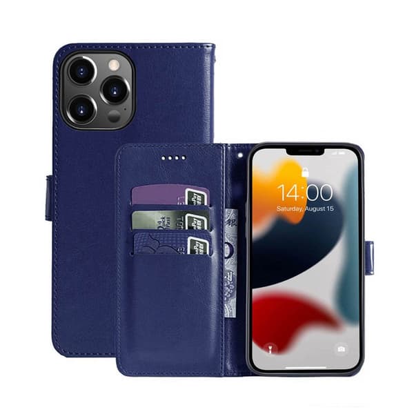 Apple iPhone 13 Pro Wallet Cover 3-kort : farve - mørk
