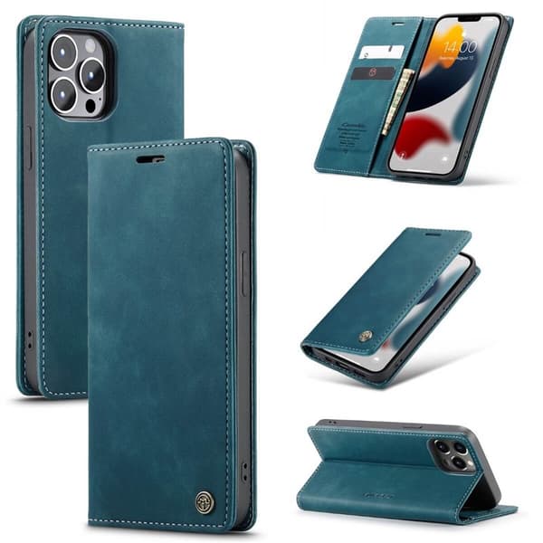 CaseMe Smart FlipCase Apple iPhone 13 Pro Max : Farge - Blå