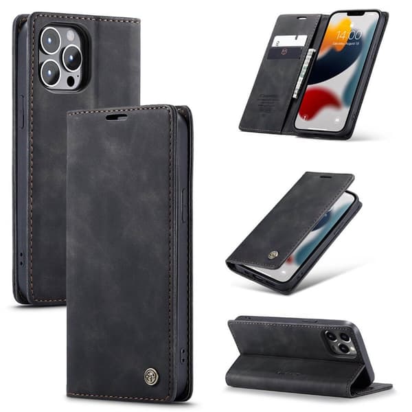 CaseMe Smart FlipCase Apple iPhone 13 Pro : farve - sort