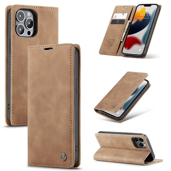 CaseMe Smart FlipCase Apple iPhone 13 Pro : väri - ruskea