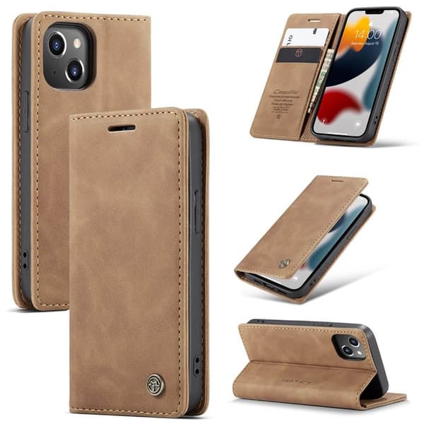 CaseMe Smart FlipCase Apple iPhone 13 : Färg - Brun