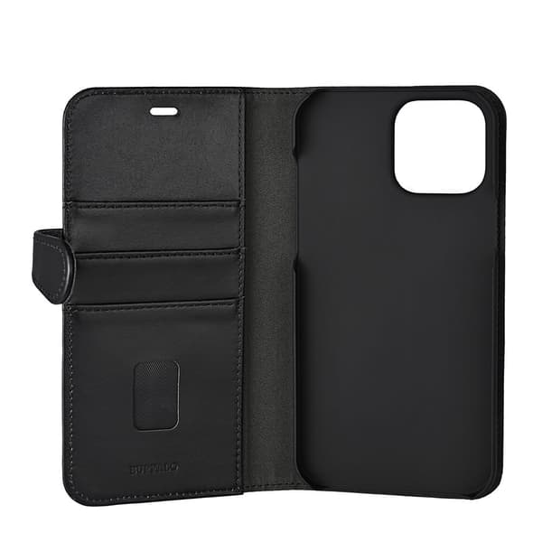 Wallet Læder Til 3 kort iPhone 13 Pro Max Sort