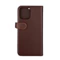 Miniatyrbillede 2 af 5: Wallet Læder Til 3 kort iPhone 13 Pro Max Brun
