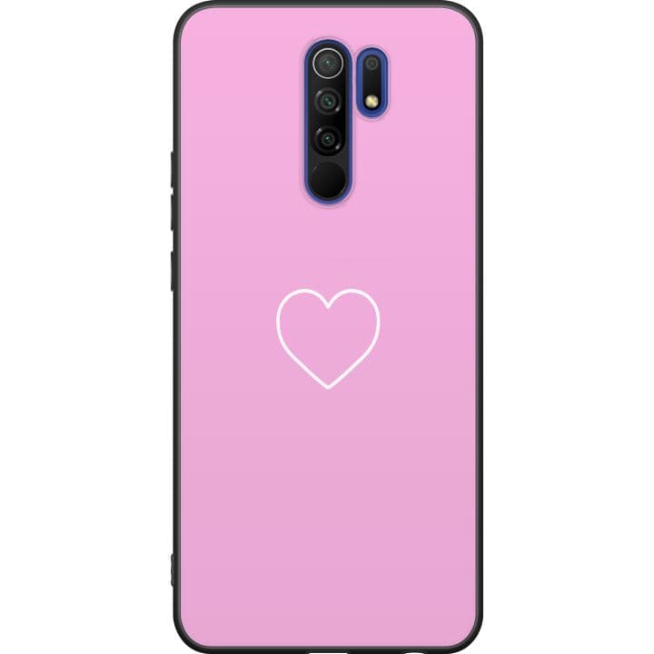 Xiaomi Redmi 9 Svart Skal Hjärta