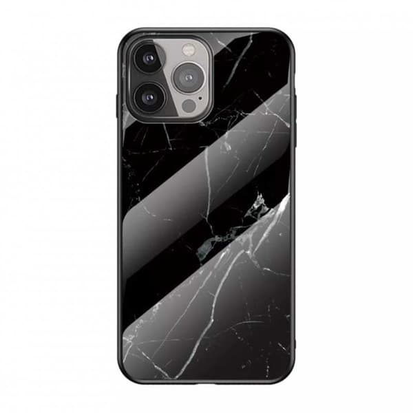 iPhone 13 Pro Marmorskal 9H Härdat Glas Baksida Glassback V2