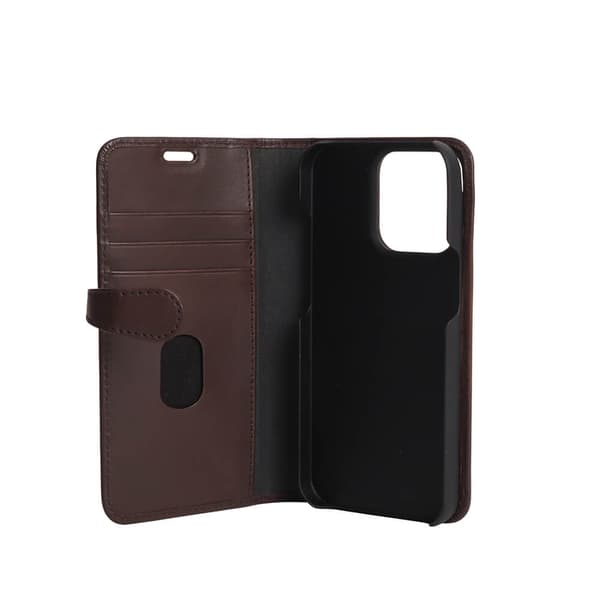 Buffalo iPhone 13 Pro Etui Buffalo Avtakbart Deksel Brun