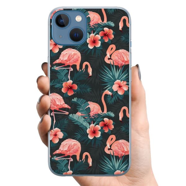 Apple iPhone 13 TPU Mobilskal Flamingo