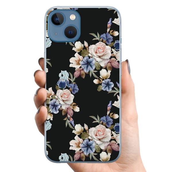 Apple iPhone 13 TPU Mobilcover Blomster