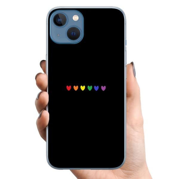 Apple iPhone 13 TPU Matkapuhelimen kuori Ylpeä Sydämet