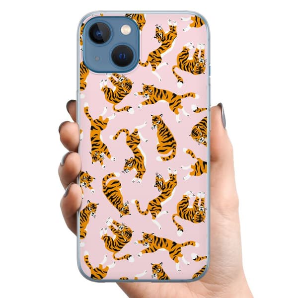 Apple iPhone 13 TPU Mobilskal Tiger