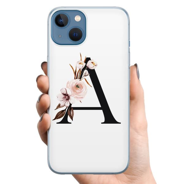 Apple iPhone 13 TPU Matkapuhelimen kuori Kirjaimet