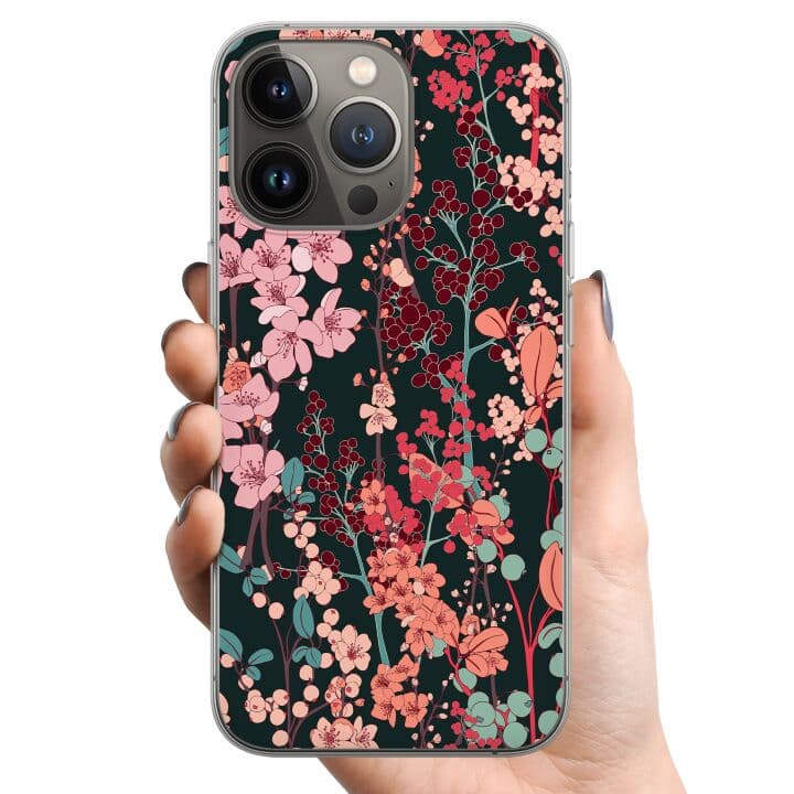 Apple iPhone 13 Pro TPU Mobilskal Blommor