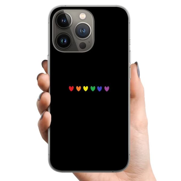Apple iPhone 13 Pro TPU Mobilcover Stolt Hjerter
