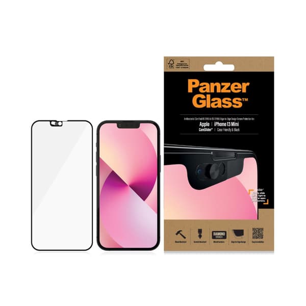 PanzerGlass iPhone 13 Mini Skärmskydd Edge-to-Edge CamSlider