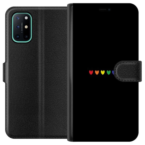 OnePlus 8T Tegnebogsetui Stolt Hjerter