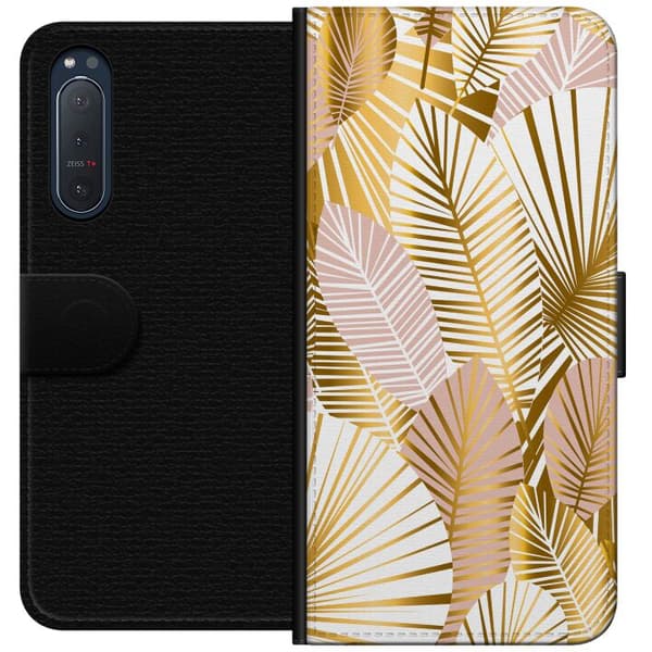 Sony Xperia 5 II Lompakkokotelo Kulta