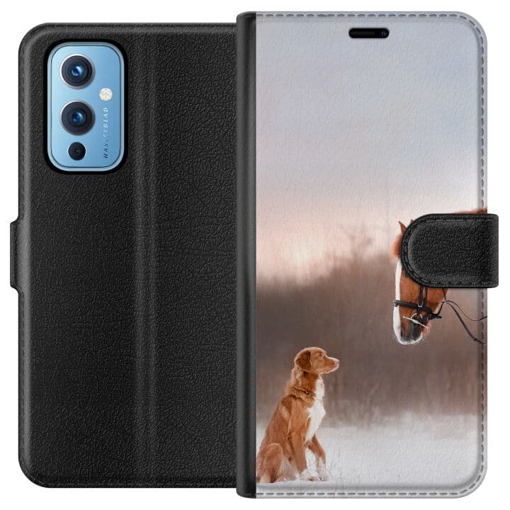 OnePlus 9 Plånboksfodral Häst & Hund