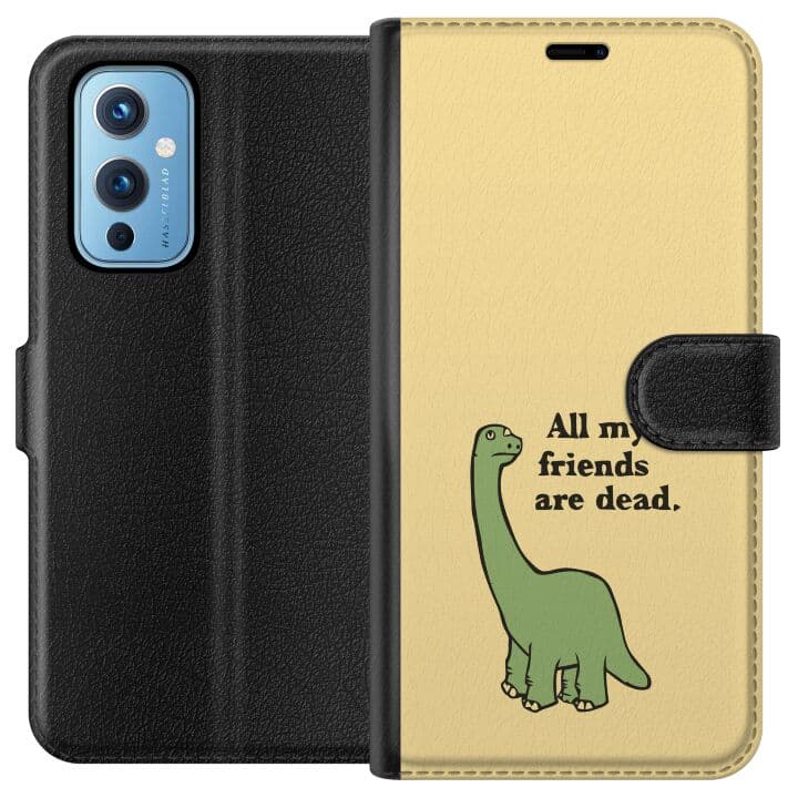 OnePlus 9 Plånboksfodral Dinosaurier