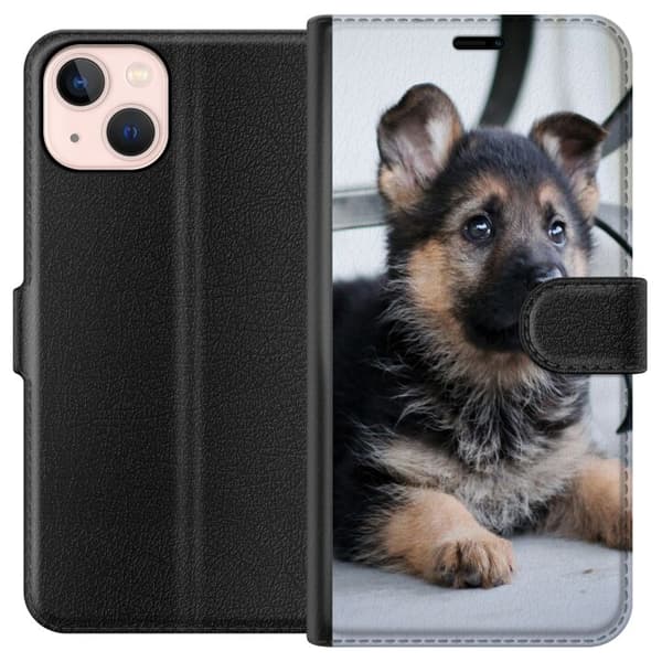 Apple iPhone 13 Tegnebogsetui Schäfer Hvalpe