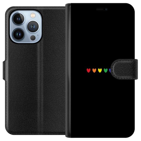 Apple iPhone 13 Pro Tegnebogsetui Stolt Hjerter