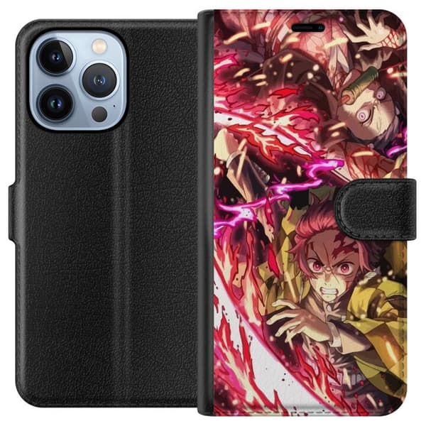 Apple iPhone 13 Pro Lompakkokotelo Demon Slayer