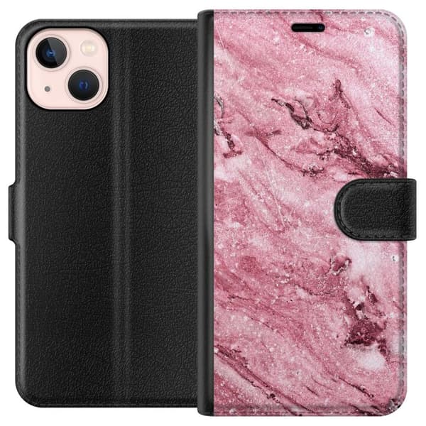Apple iPhone 13 mini Tegnebogsetui Glitter Marmor
