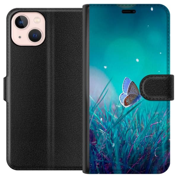 Apple iPhone 13 mini Tegnebogsetui Magisk Sommerfugl