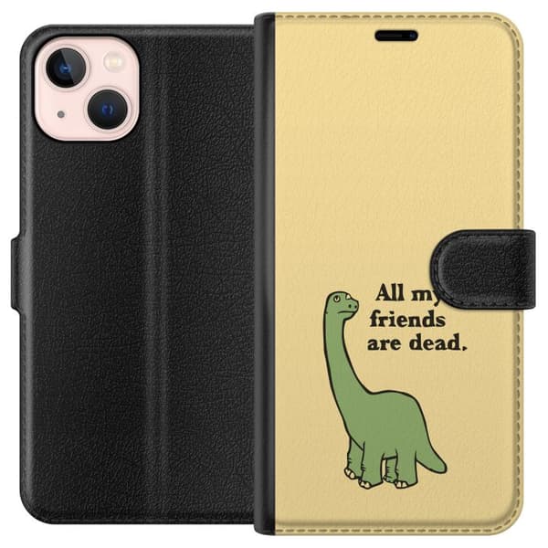 Apple iPhone 13 mini Tegnebogsetui Dinosaurer