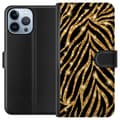 Miniatyrbillede 1 af 3: Apple iPhone 13 Pro Max Tegnebogsetui Guld & Glitter
