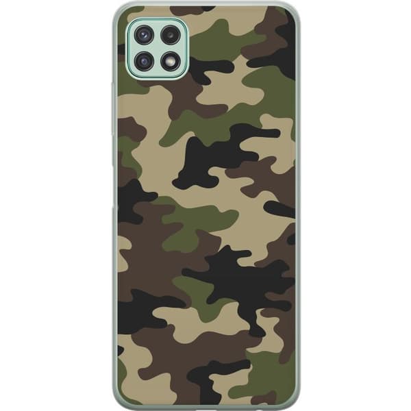 Samsung Galaxy A22 5G Deksel / Mobildeksel - Skog kamuflasje