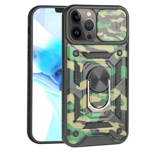 Camo Cover 3i1 Apple iPhone 13 Pro : farve - grøn
