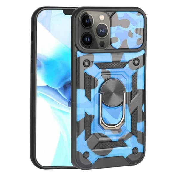 Camo deksel 3i1 Apple iPhone 13 Pro : Farge - Mørke blå