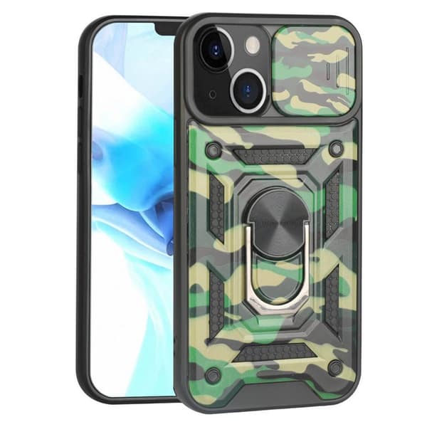 Camo kotelo 3i1 Apple iPhone 13 : väri - vihreä