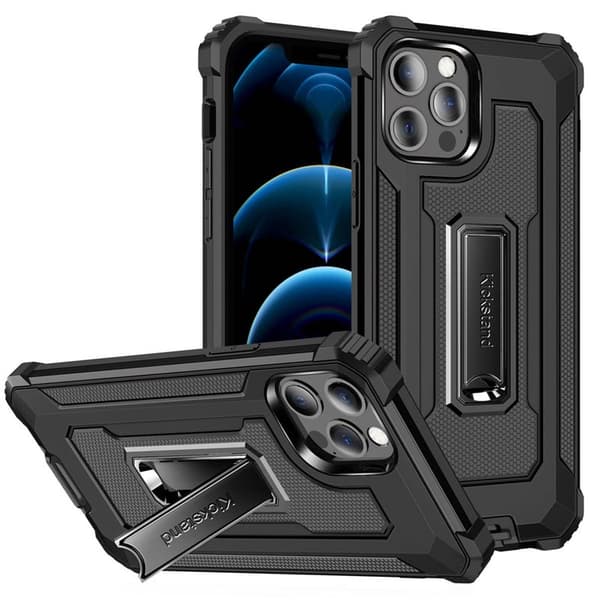 Jazz Iskunkestäva kuori 2i1 Apple iPhone 13 Pro Max : väri - musta