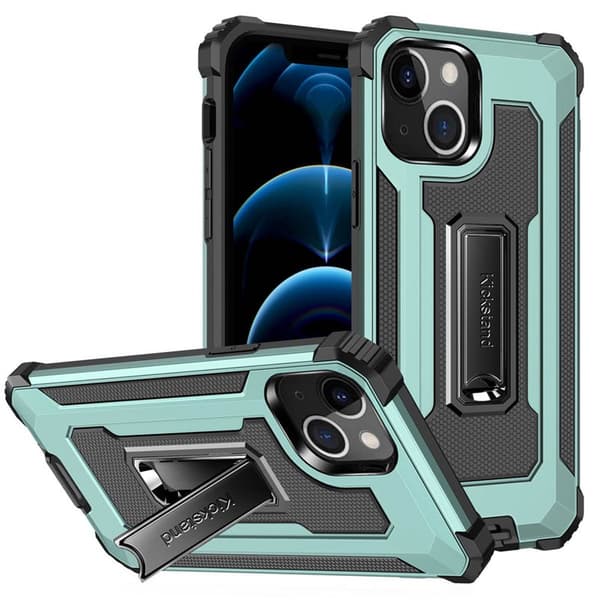 Jazz Iskunkestäva kuori 2i1 Apple iPhone 13 : väri - Mint
