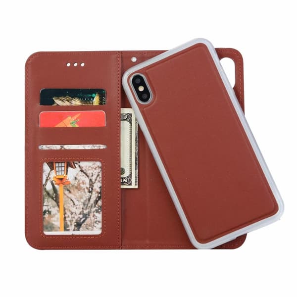 iPhone Xs Max - Plånboksfodral / Magnet Skal 2in1 - Svart
