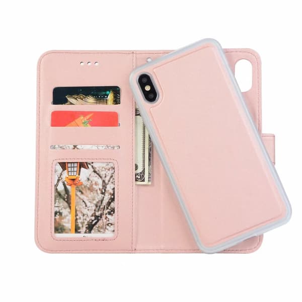 iPhone Xs Max - Plånboksfodral / Magnet Skal 2in1 - Svart