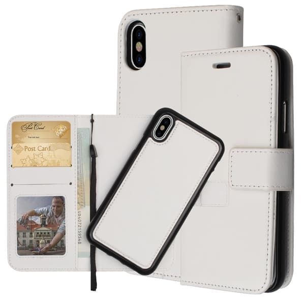 iPhone X/Xs - Fodral / Magnet Skal 2 in 1 - Välj Färg!