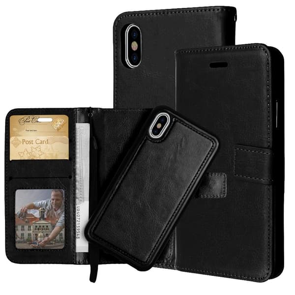 iPhone X/Xs - Fodral / Magnet Skal 2 in 1 - Välj Färg!
