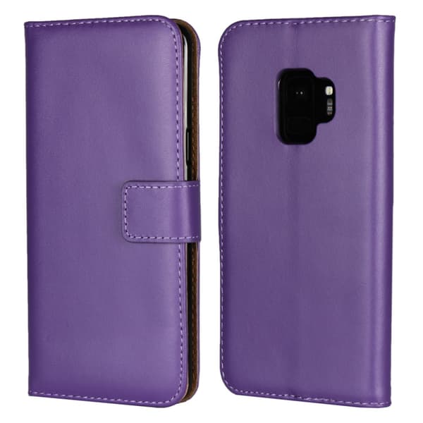 Samsung  Galaxy S9 - Plånboksfodral I Äkta Läder - Välj Färg!