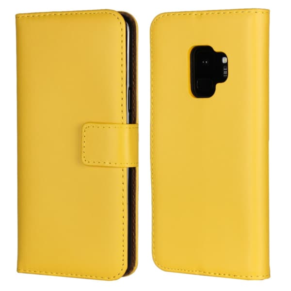 Samsung  Galaxy S9 - Plånboksfodral I Äkta Läder - Välj Färg!