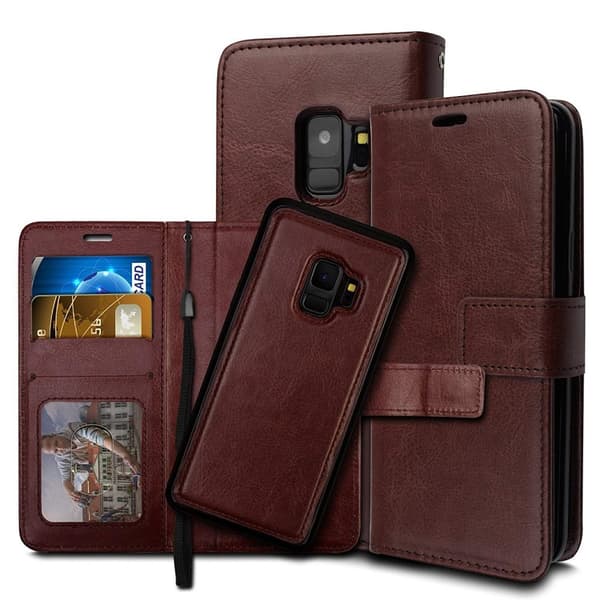 Samsung S9 - Plånboksfodral / Magnet Skal 2 in 1 - Svart