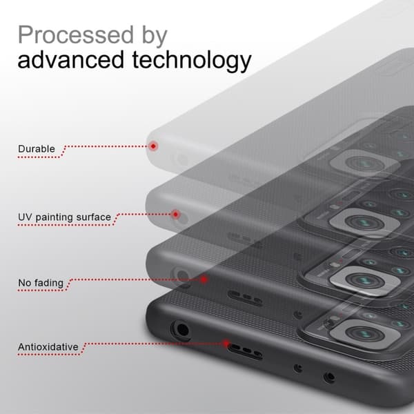 Xiaomi Redmi Note 10 Pro - NILLKIN Shield Frostat Skal - Svart