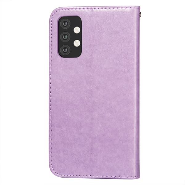 Samsung Galaxy A32 5G - Solid Läder Fodral - Lila