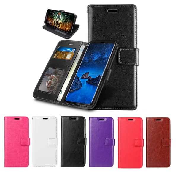 Xiaomi Mi 10T Lite - Crazy Horse Plånboksfodral - Välj Färg! Röd